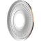 Ekena Millwork Berkshire PVC Medallion (Canopies up to 4 1/2"), 10"OD x 3 1/2"ID x 3/4"P, Metallic Antique Brass CMP10BECAB - alternate 2